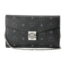 【最大3000円OFFクーポン配布中★2/26(水)14:00まで】エムシーエム ショルダーバッグ MCM MYL 8APA17 BK001 バッグ ビセトス VISETOS PATRICIA CROSSBODY WALLET レディース BLACK ブラック 黒【 送料無料】