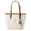 マイケルコース トートバッグ MICHAEL KORS 30S7GTTT8B 150 バッグ ジェットセットアイテム JET SET ITEM MEDIUM TZ SNAP PCKT TOTE レディース VANILLA(バニラ) オフホワイト 白 スナップポケット シグネチャー 上品 フェミニン【 送料無料】