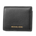 マイケルコース 2つ折り財布 MICHAEL KORS 32F6GM9D1L 001 財布 マーサー MERCER LEATHER CARRYALL CARD CASE レディース BLACK ブラック 黒 メタルロゴ ID窓 カードケース 上品 シンプル【 送料無料】