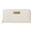 マイケルコース 長財布(ラウンドファスナー) MICHAEL KORS 32S72JSZ3B 150 財布 ジェットセットアイテム JET SET ITEM ZA CONTINENTAL レディース VANILLA(バニラ) オフホワイト 白 シグネチャー ロゴプレート 上品 シンプル【 送料無料】