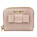 【最大2000円OFFクーポン配布中★4/6(月)14:00まで】ミュウミュウ コインケース MIU MIU 5MM268 2B4R F010F 財布 ヴィッテロ シャイン VITELLO SHINE F レディース MUGHETTO ペールピンク【 送料無料】