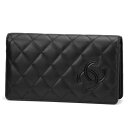 シャネル 長財布 CHANEL A80211 財布 マトラッセライン MATELASSE シンプリーCC レディース NOIR(ノアール) ブラック 黒 二つ折り【 送料無料】