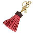 コーチ アウトレット キーホルダー COACH OUTLET F58505 GDLJV ブランド小物 レザー タッセル バッグ チャーム レディース GOLD/STRAWBERRY(ストロベリー) ゴールド/ピンク キーリング キーフック エレガント 上品【 ファクトリー 正規 アウトレット 送料無料】