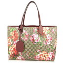 グッチ トートバッグ GUCCI 368568 CU710 8693 バッグ リバーシブル GGブルームス REVERSIBLE GG BLOOMS ミディアム レザー トート レディース BEIGE/EBONY/ANTIQUE ROSE(アンティークローズ) ベージュ/エボニー/レッド リバーシブル モノグラム 花柄 フェミニン エレガント