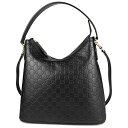 グッチ ハンドバッグ GUCCI 414930 CWC1G 1000 バッグ グッチ シグニチャー GUCCI SIGNATURE ホーボー レディース BLACK ブラック 黒 GGパターン 型押し 2WAY フェミニン エレガント【 送料無料】