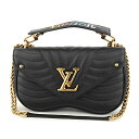 【最大2000円OFFクーポン配布中★3/31(火)14:00まで】ルイヴィトン ショルダーバッグ Louis Vuitton M51498 バッグ ルイ・ヴィトン ニューウェーブ LOUIS VUITTON NEW WAVE チェーンバッグ MM レディース NOIR(ノワール) ブラック 黒【 送料無料】