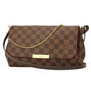 1000円OFFクーポン〜25日01:59まで!ルイヴィトン ショルダーバッグ Louis Vuitton N41129 バッグ ダミエ エベヌ DAMIER EBENE フェイボリットMM レディース BROWN ブラウン マルチキャリー シグニチャープレート エレガント フェミニン【 ルイ・ヴィトン ビトン 送料無料】