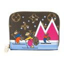 ルイヴィトン コインケース Louis Vuitton M63831 財布 モノグラム MONOGRAM ポルトモネ・ジッピー レディース BROWN/FUCHSIA ブラウン 茶/ピンク スキー クマ キュート【 ルイ・ヴィトン ビトン 送料無料】