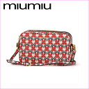 ミュウミュウ ショルダーバッグ MIU MIU 5BH539 2E8U F0LO3 バッグ マドラスプリント MADRAS PRINT レディース ALABASTR DIS.PR(アラバスタ? ディス プリント) レッド マルチ 2WAY パターン フラワー フェミニン クラシカル レトロ【 ミューミュー 送料無料】