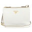 プラダ ショルダーバッグ PRADA 1BH046 2BBE F0K74 バッグ ヴィッテロダイノ VITELLO DAINO BANDOLIERA レディース TALCO(タルコ) オフホワイト 白 メタルロゴ クラッチ 2WAY カジュアル 上品【 送料無料】