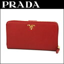 プラダ 長財布(ラウンドファスナー) PRADA 1ML348 QWA F068Z 財布 サフィアーノ メタル SAFFIANO METAL レディース FUOCO(フォーコ) レッド 赤 ロゴ メタル キュート フェミニン ガーリー【 送料無料】