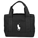 ポロ ラルフローレン トートバッグ POLO RALPHLAUREN 959061 バッグ ビッグポニー BIG PONY SCHOOL TOTE SM 2 レディース BLACK/WHITE ブラック 黒/ホワイト 白 ポニー ロゴ 刺繍 シンプル カジュアル【 送料無料】
