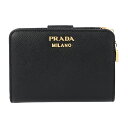 【最大5000円OFFクーポン配布中★11/2(月)14:00まで】プラダ 2つ折り財布 PRADA 1ML018 2CGD F0002 財布 サフィアーノ トライアングル SAFFIANO TRIANG レディース NERO(ネロ) ブラック 黒【 送料無料】