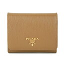 【最大5000円OFFクーポン配布中★11/2(月)14:00まで】プラダ 2つ折り財布 PRADA 1MH176 2EZZ F098L 財布 ヴィッテロ ムーヴ VITELLO MOVE レディース CARAMELLO(カラメッロ) ブラウン 茶【 送料無料】