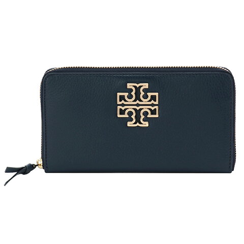 【最大2000円OFFクーポン配布中8/9(金)14:00まで】トリーバーチ 長財布(ラウンドファスナー) TORY BURCH 39059 417 財布 ブリテン BRITTEN ZIP CONTINENTAL レディース HUDSON BAY ネイビー 紺【 トリバーチ 送料無料】