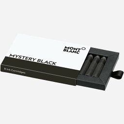 MONTBLANC <strong>モンブラン</strong> <strong>万年筆</strong>用カートリッジインク ミステリーブラック 8本入 128197 - 送料無料※800円以上 メール便発送