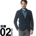 ラルディーニ LARDINI ウール混 ストライプ シングル...