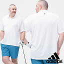 半袖 ポロシャツ 大きいサイズ メンズ ゴルフ CLIMALITE TEXTURED POLO スポーツ 吸汗速乾 ホワイト 1XL-3XL adidas アディダス