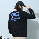 DIESEL (ディーゼル) プリント クルーネック 長袖 Tシャツ T-JUST-LS-E4ブランド メンズ 男性 トップス Tシャツ 長袖 ロンT DSA066360GRAM
