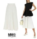 MM6 MAISON MARGIELA｜ PLEATED SKIRT WHITE プリーツ スカート S52MA0095 S23583
