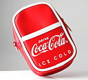 コークレッドのボディとロゴがかなりオシャレ！Coca Cola コカコーラ マルチポーチ カラビナ付