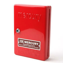 【送料無料】MERCURYマーキュリーキーキャビネットスチール製レッドインテリアガレージキーボックスC110