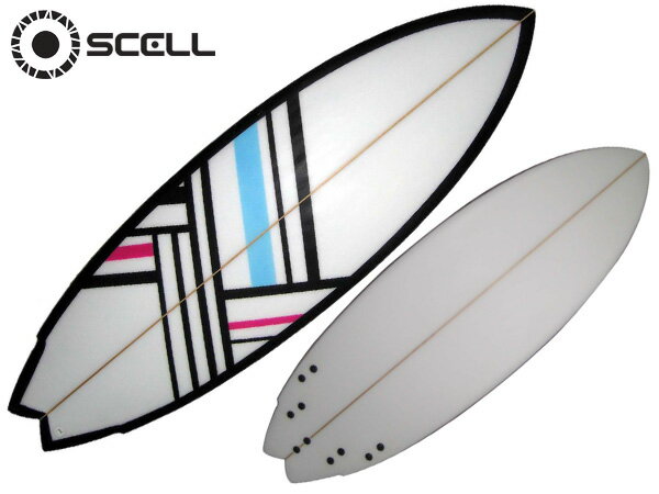 ◆激得◆ミニボード5'4 ST●MINI54サーフボード【SCELL】 サーフィン