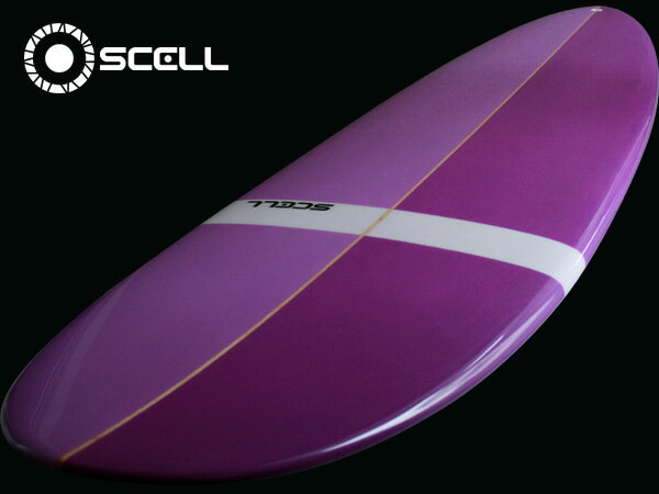 ▼激得▼7'4ファンボード 紫●サーフボード【SCELL】 サーフィン
