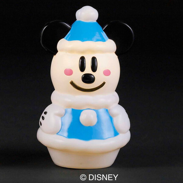 テーブルブローライト　ミッキーマウス　スノーマン（ブルー）【Disneyzone】