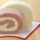 こしひかりロールと紀州南高梅ロールをセットした生クリームたっぷりのロールケーキです。紅 白 ロ ー ル ・ 寿 ( こ と ぶ き )こしひかりのロールケーキと南高梅のロールケーキを縁起よく紅白でセット☆