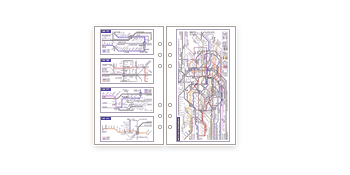 Davinci　リフィル「聖書サイズ・情報」全国地下鉄路線図　DR352【ダ・ヴィンチ】