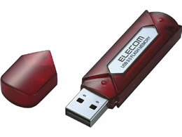 エレコム/セキュリティ機能対応USBメモリ8GB レッドシルバー/MF-AU308GRS...:bungubin:10025065