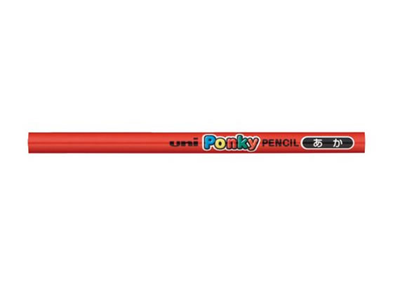 三菱鉛筆/ポンキーペンシル 単色 アカ 6本/K800.15...:bungubin:10028814