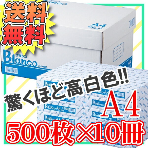 Blanco コピー用紙 A4 5000枚(500枚×10冊）【D】【カラーコピーインク・…...:bungudo:10006889