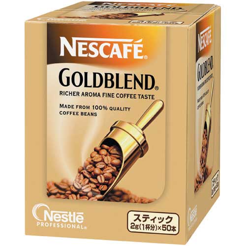 ネスカフェ ゴールドブレンド　スティックタイプ　2g×50本【T】【J】コーヒー4,000円(税抜)以上で★送料無料★