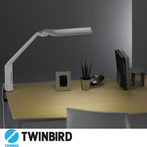 【送料無料】TWINBIRD ツインバード LEDクランプ式デスクライト　LE-H635W【D】