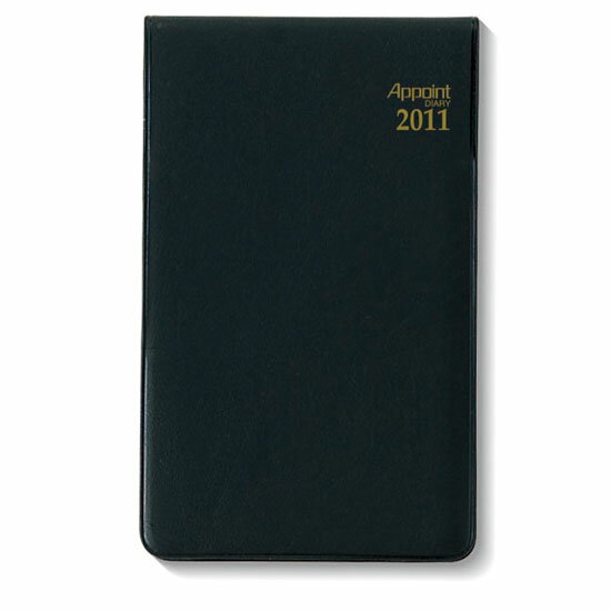 ダイゴー/DAIGO 2011年手帳/アポイント ベーシック 縦開 B8変形/一週間+横罫 黒 【文房具ならワキ文具】