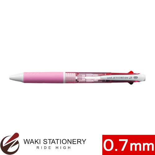 三菱鉛筆 ジェットストリーム 2色ボールペン 0.7mm ピンク （インク色：黒、赤)...:bunguya:10202805