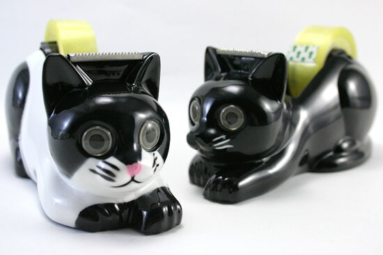 テープディスペンサー キャット（猫のテープカッター）【デザイン文具】 【文房具ならワキ文具】