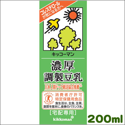 紀文　宅配専用濃厚調製豆乳200ml×18本保健機能食品（栄養機能食品）[常温保存可能]紀文豆乳　健康飲料