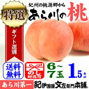 紀州和歌山名産“あら川の桃” 【特選ギフト】1.5