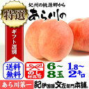 紀州和歌山名産“あら川の桃”　【特選ギフト】　1.8〜2kg...