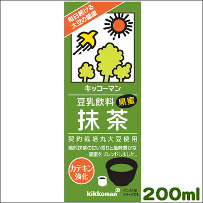 紀文新豆乳飲料　抹茶200ml×18本[常温保存可能]紀文豆乳　健康飲料