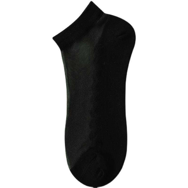 靴下 レディース ショート丈 薄手 サマーソックス 綿 混紡 吸汗 防臭 無地 カジュアル 春夏 混色 白 黒 肌色2