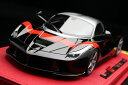【平日即日発送可能】BBR 1/18 ラフェラーリ laferrari black w/red stripe on front bonnet P1867BLKRED モデルカー ミニカー 送料無料