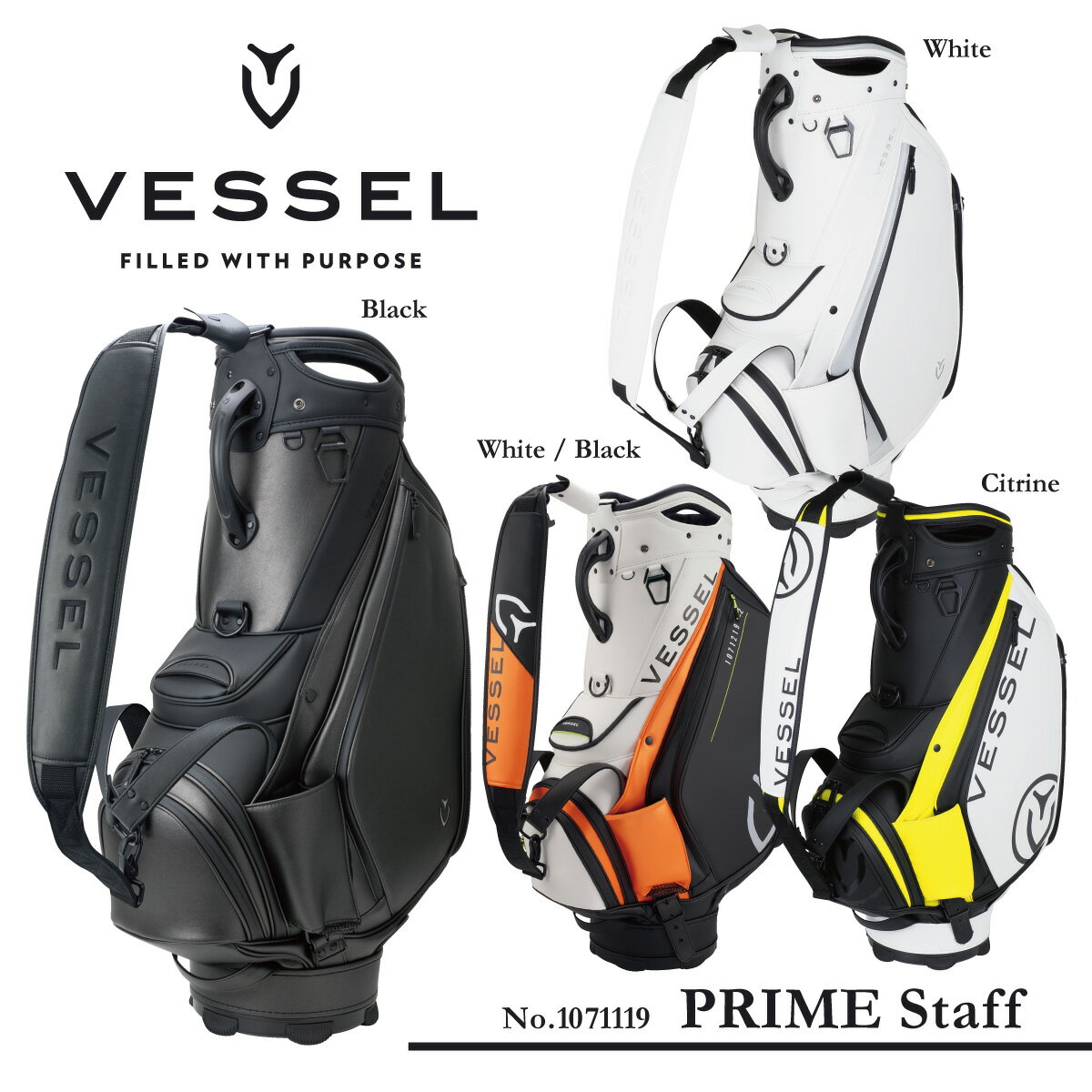 【ネームプレート刻印無料】 【VESSEL <strong>ベゼル</strong>】 PRIME Staff プライムスタッフ 【10型 スタッフバッグ】