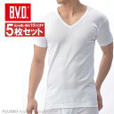  5枚セット B.V.D.Finest Touch EX V首半袖Tシャツ(LL) 日本製　 綿100% 　シャツ メンズ　インナーシャツ　下着　抗菌　防臭　 白  日本製   コンビニ受取対応商品  gn344-5p