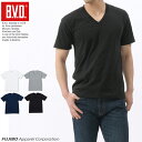 B.V.D. 定番Vネック半袖Tシャツ 無地 吸水速乾 【コ...