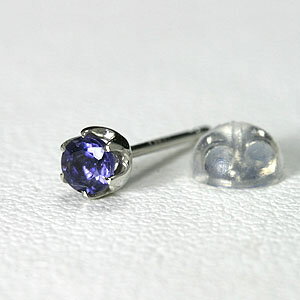 アイオライト メンズピアス プラチナ 片耳用0.1ct【40%OFF】【送料無料】【Men's pierce】【男性】【ラッピング無料】【楽ギフ_包装】メンズピアス