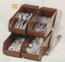 【送料無料】SA18-8デラックス オーガナイザー 2段2列(4ヶ入) ブラウン【smtb-k】【ky】 業務用 キッチン用品 厨房用品 食器 居酒屋 おしゃれ食器 創作料理